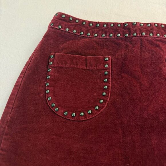 Mossimo Women's Red and Burgundy Skirt - Picture 2 of 6
